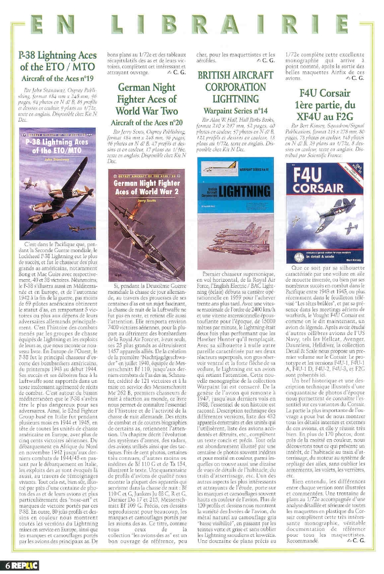 Replic 082 - Beaufighter Mk VI, MiG-21 PF, Nieuport 17, Caudron G4